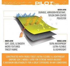 FROGG TOGGS 남성 파일럿 2 가이드 방수 통기성 레인 재킷