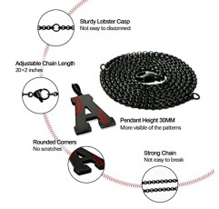 소년을위한 야구 초기 목걸이 남자 A-Z 편지 목걸이 액세서리와 체인 스테인레스 스틸 펜던트 팀 플레이어 운동 선수 애호가 팬을위한 스포츠 매력 야구 선물