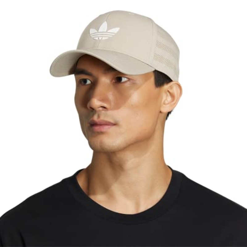 adidas Originals 남성용 비콘 스트럭처드 프리커브 스냅백 캡