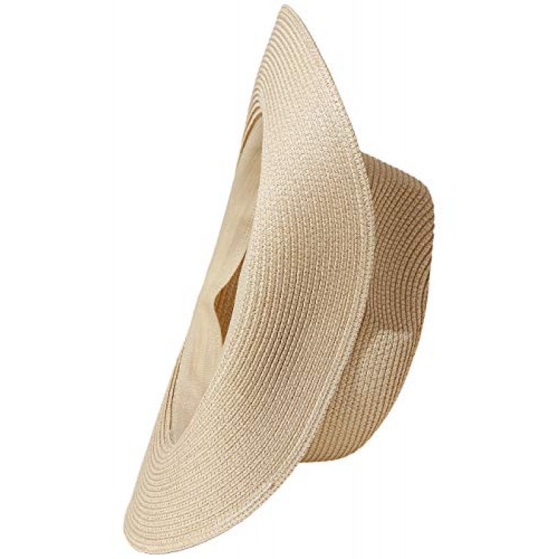 Lanzom 여름 해변 태양 모자 남성용 여성용 접이식 플로피 여행 Packable Staw Hat, Wide Brim Hat