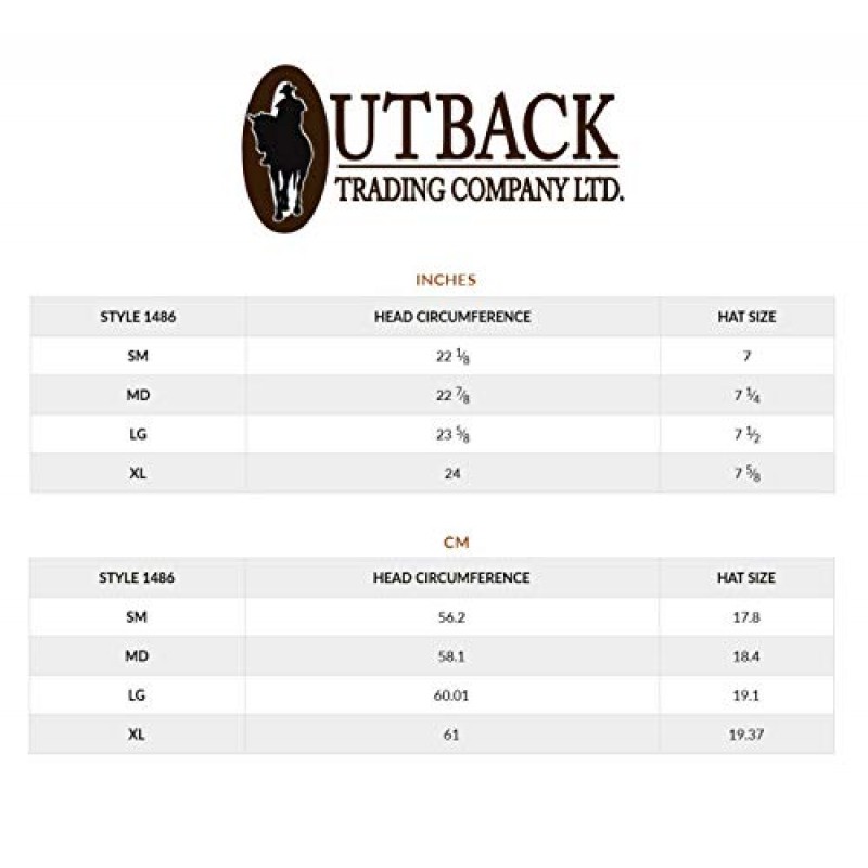 Outback Trading Company 유니섹스 1486 그리즐리 UPF 50 방수 통기성 웨스턴 코튼 오일스킨 모자