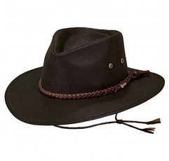 Outback Trading Company 유니섹스 1486 그리즐리 UPF 50 방수 통기성 웨스턴 코튼 오일스킨 모자