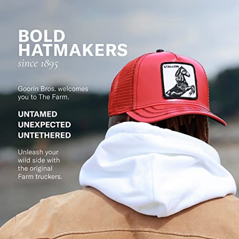 Goorin Bros. Trucker Hat 남성 - 메쉬 야구 스냅백 캡 - The Farm