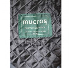 Mucros Weavers 아일랜드 피셔맨 캡 블랙, 아일랜드산 100% 왁스 처리된 면