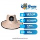 남성용 KOOL BREEZE 태양광 모자 - 밀짚모자 남성용 천연 페도라 블랙 언더 - 태양광 패널과 팬 내장형 태양 모자