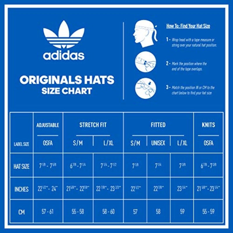 adidas Originals 남성 릴렉스핏 스트랩백 모자-단종