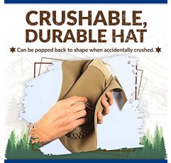 Conner Handmade Hats - 호주 골프 담그는 메쉬 모자, 남성용 분쇄 가능한 사파리 모자, 여성용 접이식 태양 모자