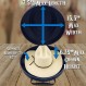 CASEMATIX 카우보이 모자 상자 및 최대 4.75" 챙용 휴대용 카우보이 모자 보관함 - 운반용 스트랩, ID 슬롯 및 디핑 챙용 폼 인서트가 포함된 하드 쉘 카우보이 모자 케이스, 파란색
