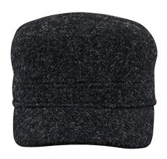 Sterkowski 빅 파이크 캡 | 100% 해리스 트위드 야구 모자 | 누비 안감이 있는 따뜻한 겨울 순찰 모자