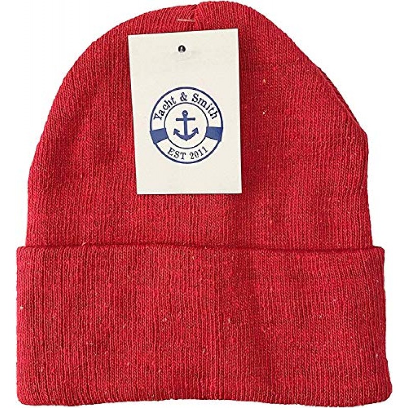 Yacht & Smith 도매 비니 60팩, 남성, 여성 및 어린이용 대용량 보온 겨울 모자
