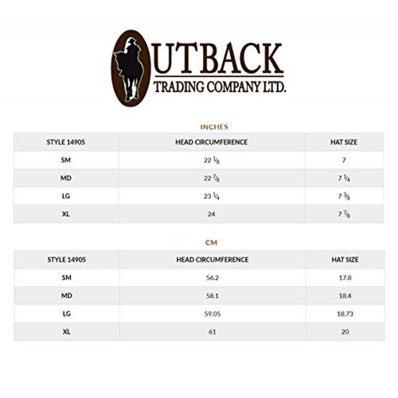 Outback Trading Company 남성 14905 디어 헌터 UPF 50 방수 통기성 코튼 오일 스킨 야외 모자