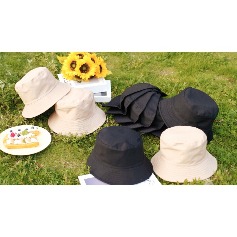48 Pcs 버킷 모자 유니섹스 코튼 와이드 브림 태양 버킷 모자 남성 여성을위한 여름 어부 모자 청소년 야외 여행 해변 (다색)