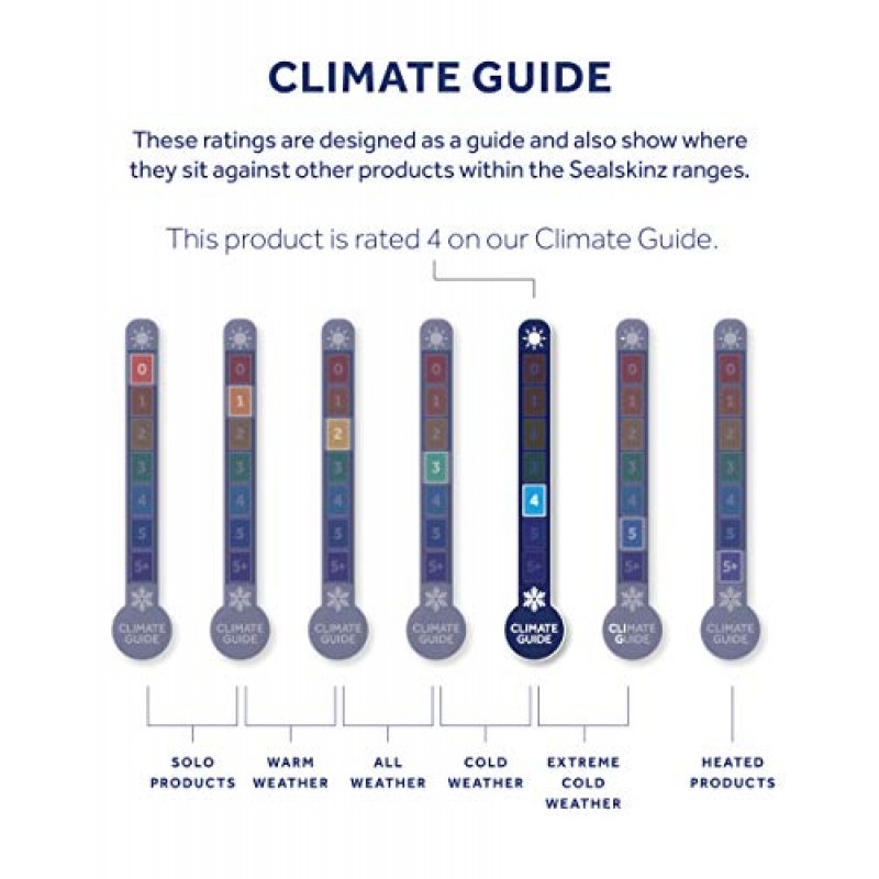 SEALSKINZ 방수 추운 날씨 Led 롤 커프 비니