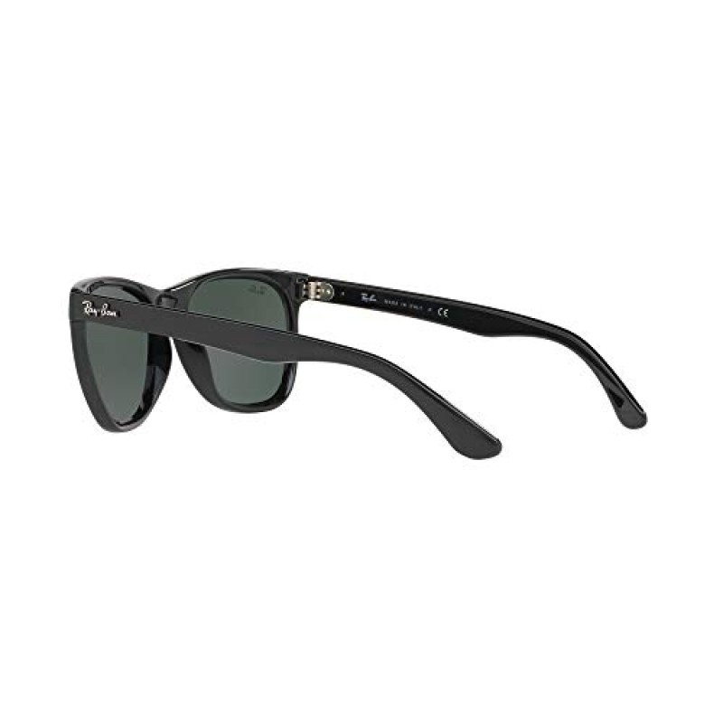 Ray-Ban RB4184 스퀘어 선글라스, 블랙/그린, 54mm