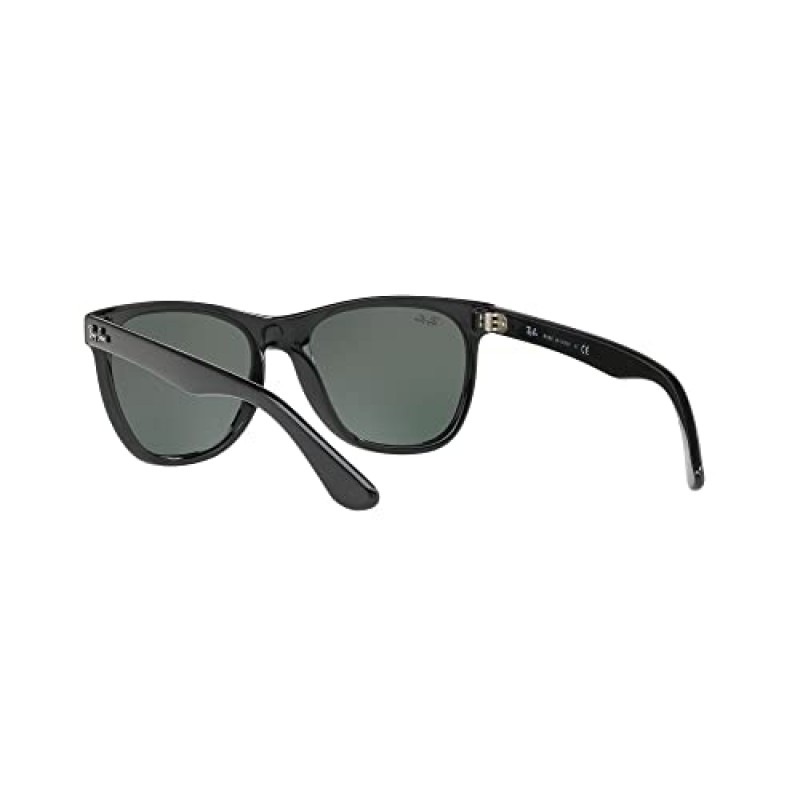 Ray-Ban RB4184 스퀘어 선글라스, 블랙/그린, 54mm