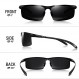 BIRCEN Mens Polarized Carbon Fiber 선글라스 UV 보호 스포츠 낚시 운전 선글라스 남성용 Al-Mg Frame