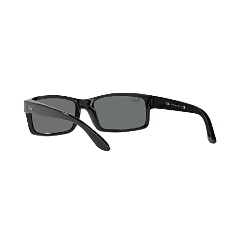 Ray-Ban Man 선글라스 블랙 프레임, 그린 클래식 G-15 렌즈, 59MM