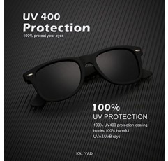 KALIYADI 선글라스 남성용 남성용 및 여성용 편광 UV 차단 운전용 유니섹스 선글라스