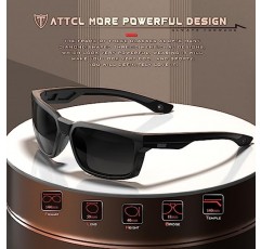 운전, 낚시 및 야외 활동을 위한 UV400 보호 기능을 갖춘 ATTCL 남성용 편광 스포츠 선글라스