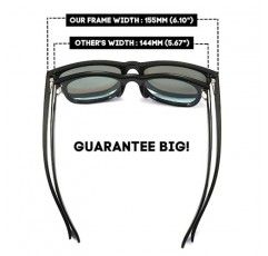 PRIVEL XXL 사이즈 초대형 편광 선글라스 155MM 빅 와이드 헤드 남성용 TR90 초경량 UV400 보호 안경