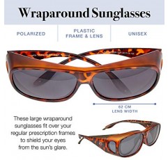 남성용 및 여성용 오버 안경 선글라스, 편광 랩 어라운드에 맞는 자외선 차단