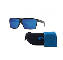 Costa Rincon 6S9018 남성용 직사각형 선글라스 + 디자이너 iWear 안경 관리 키트가 포함된 번들