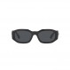 Versace 남성 선글라스 블랙 프레임, 다크 그레이 렌즈, 53MM