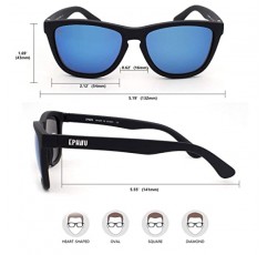 EPHIU 편광 스포츠 선글라스 남성용 여성용 미러 렌즈 미끄럼 방지 100% 자외선 차단을 위한 바운스 없음