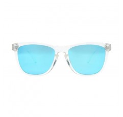 PZ - 클리어 프레임 편광 사각형 선글라스 여성 남성 - 자외선 차단 컬러 미러 렌즈 - 레트로 스포츠 비치