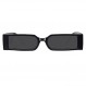 여성용 레트로 90년대 직사각형 선글라스 남성용 트렌디한 작은 누드 영감 좁은 안경