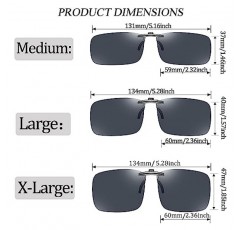FF FRAZALA 편광 클립 온 선글라스 처방 안경용 무테 눈부심 방지 UV 보호 선글라스