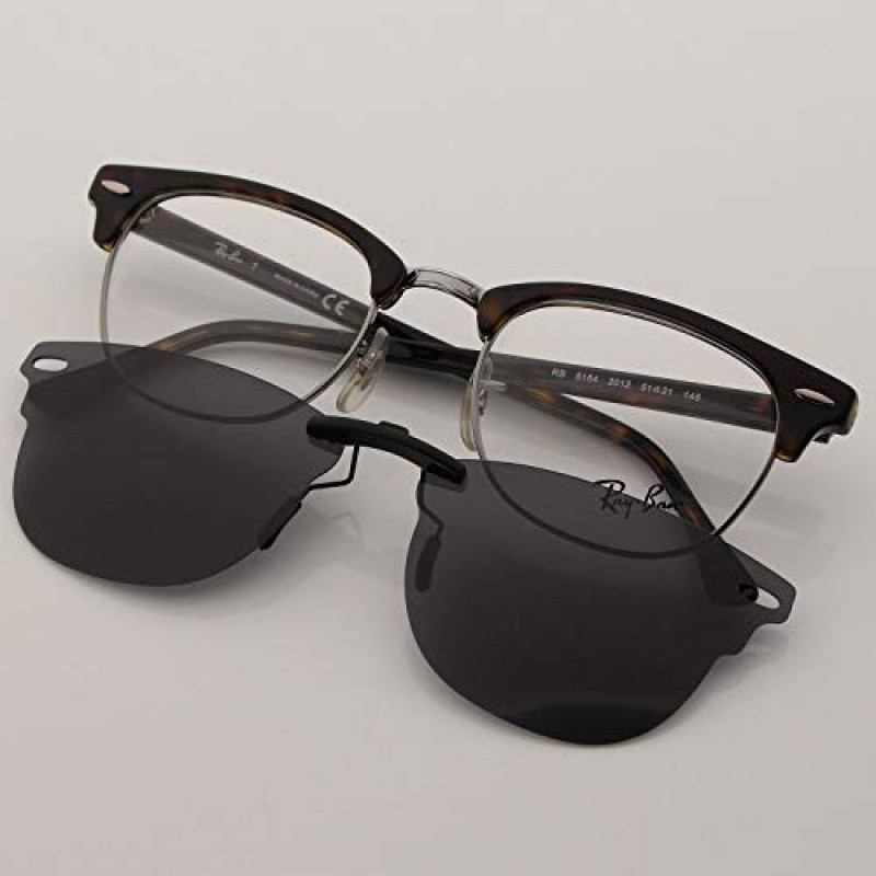 COODY 맞춤형 편광 클립온 선글라스 Ray-Ban RB5154 51x21 크기 추가 색상 옵션