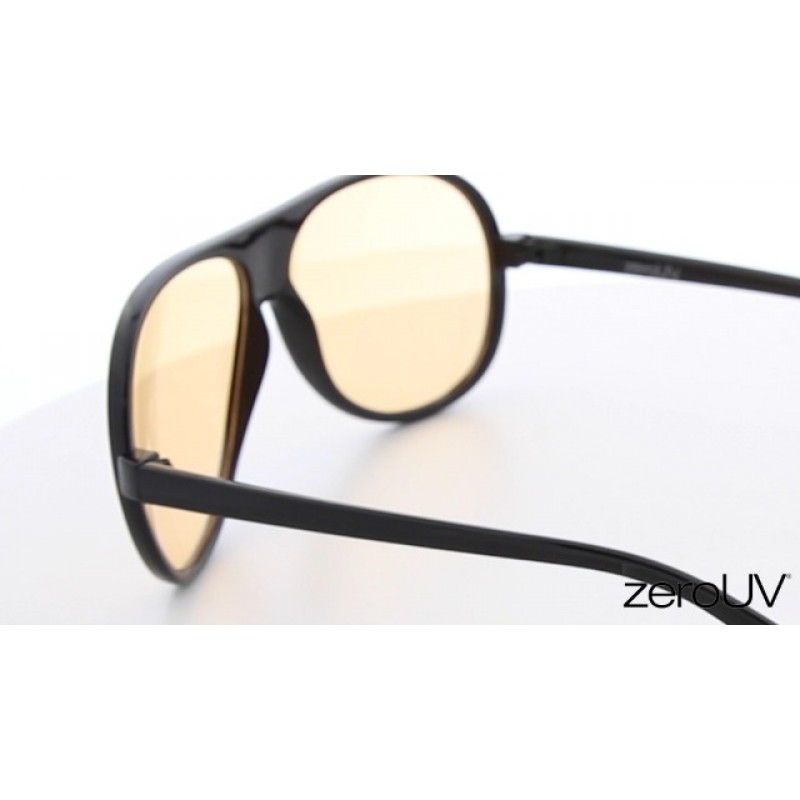 남성 및 여성을 위한 zeroUV 70년대 레트로 에비에이터 선글라스, 빈티지 UV400 블루 차단 안경 61mm