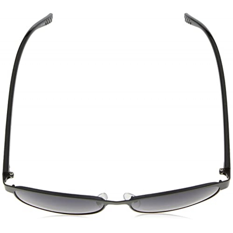 미국 폴로 Assn. 남성용 Pa1018 레트로 메탈 UV 보호 직사각형 선글라스 남성용 클래식 선물용 남성용 60 mm, 매트 블랙, mm 미국