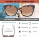 UNTAMID 여성용 이중초점 선글라스 남성용 편안하고 세련된 독서용 선글라스 3 팩 UV400 Sun Outdoor Readers Glasses (3 팩 믹스,+1.0)