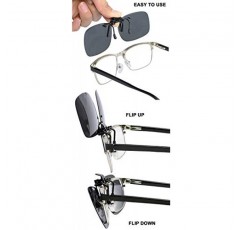 클립형 선글라스 플립업 편광 선글라스 클립형 처방 안경 케이스 포함