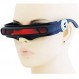 완벽한 안경 미래 공간 외계인 의상 파티 사이클롭스 쉴드 컬러 미러 모노 렌즈 랩 선글라스 147mm