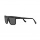 폴로 랄프 로렌 남성용 PH4133 직사각형 선글라스, 유광 투명 다크 하바나/그린, 59mm