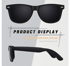 남성 여성을 위한 CGID 레트로 편광 선글라스, 경량 UV400 보호 쉐이드
