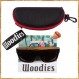 Woodies 블랙 오버사이즈 플랫 탑 스퀘어 Zebra Wood 선글라스(다크 편광 렌즈 포함) 남성용 및 여성용 | 100% UVA/UVB 차단