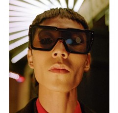 NULOOQ 레트로 백만장자 선글라스 여성용 남성용 빈티지 패션 플랫 탑 두꺼운 프레임 스퀘어 선글라스