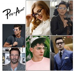 Pro Acme 비도수 안경 투명 프레임 안경 여성용 남성용