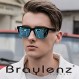 Braylenz 2 팩 남성과 여성을 위한 클래식 레트로 편광 선글라스, 트렌디한 빈티지 선글라스 100% 자외선 차단