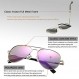 DeBuff 클래식 에비에이터 선글라스 남성용 여성용 편광 렌즈 - UV400, 58mm