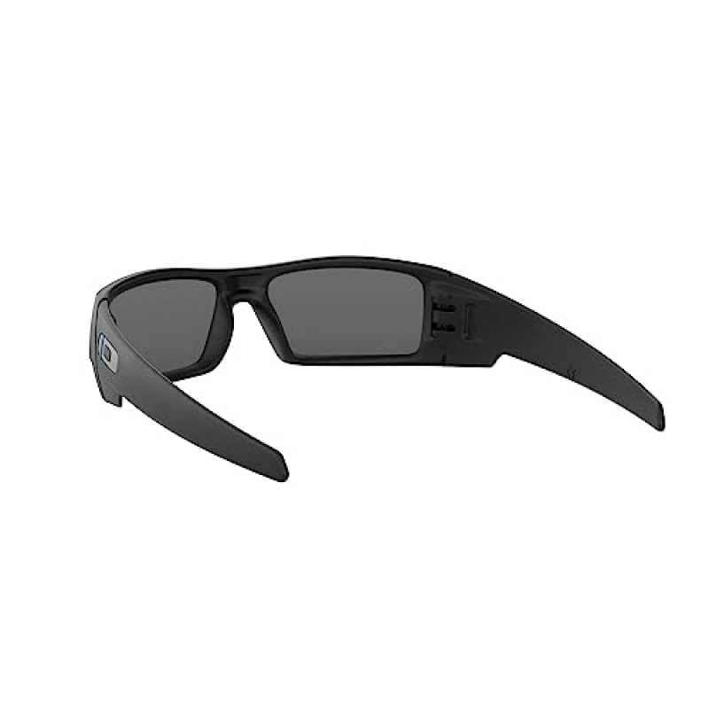 Oakley 남성 OO9014 Gascan 직사각형 선글라스, 매트 블랙/그레이, 60mm
