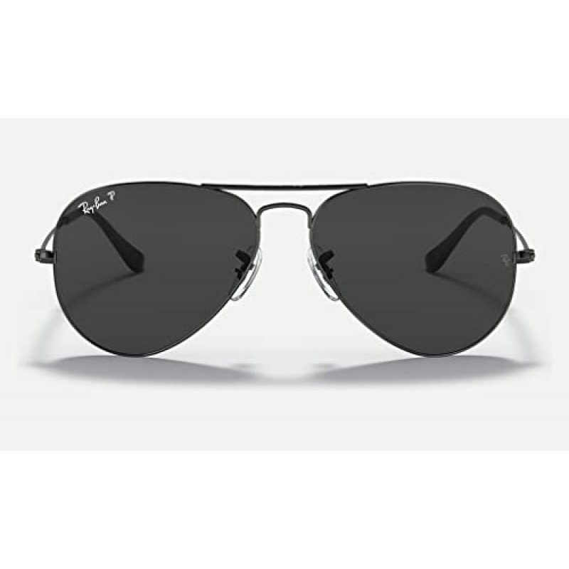 Ray-Ban RB3025 남성용 여성용 메탈 에비에이터 선글라스 + 디자이너 iWear 안경 관리 키트 포함 번들