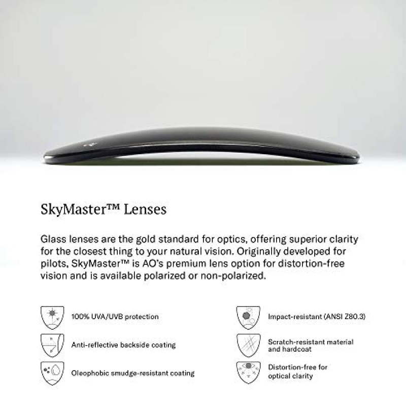 AO 오리지널 파일럿 선글라스 - SkyMaster Glass Lenses