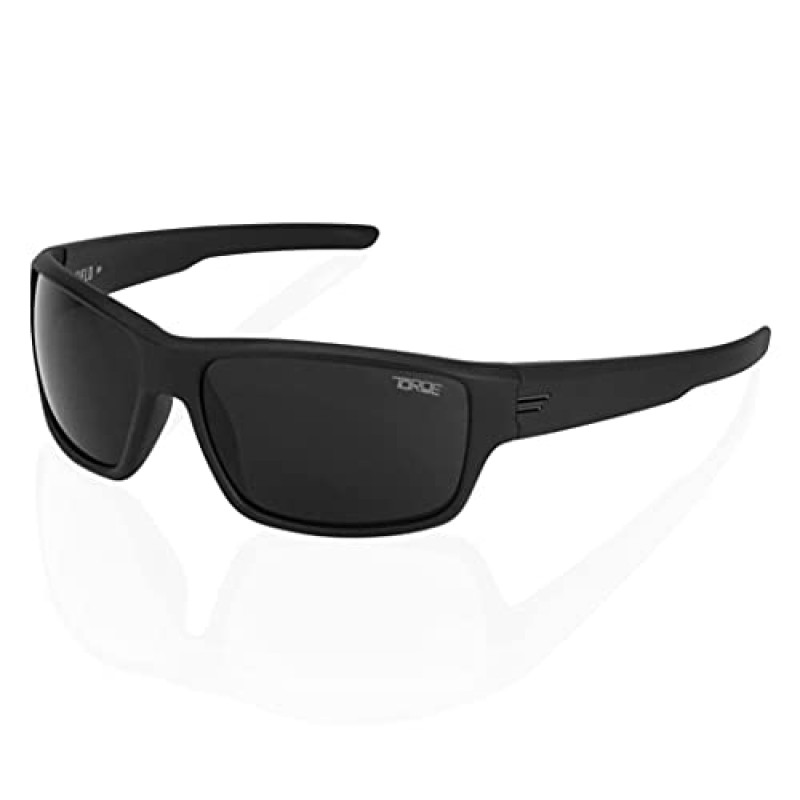TOROE 안경 슈퍼 다크 편광 블랙 선글라스 캐주얼 블랙 아웃 카테고리 4 틴티드 렌즈