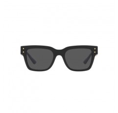 Versace 남성 선글라스 블랙 프레임, 다크 그레이 렌즈, 52MM