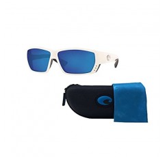 Costa Tuna Alley 6S9009 남성용 직사각형 선글라스 + 디자이너 iWear 안경 관리 키트 포함 번들